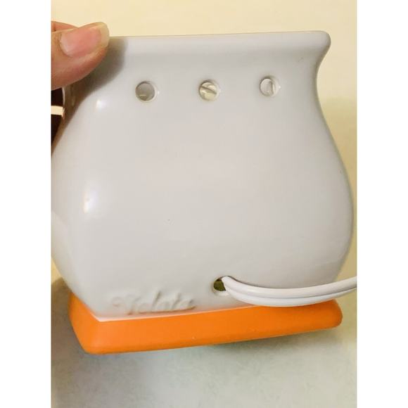 Velata Fun Fondue Warmer Clementine Curve Orange By Scentsy 2012 Tested - Picture 7 of 8